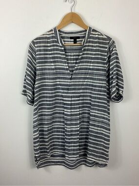 J. Crew Striped Gauze Tunic Top Size Small